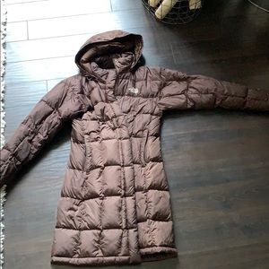 Brown north face jacket